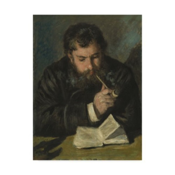 Trademark Fine Art Pierre Auguste Renoir 'Claude Monet' Canvas Art, 24x32 BL01983-C2432GG